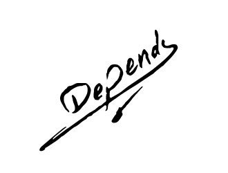 Depends  logo design by maze