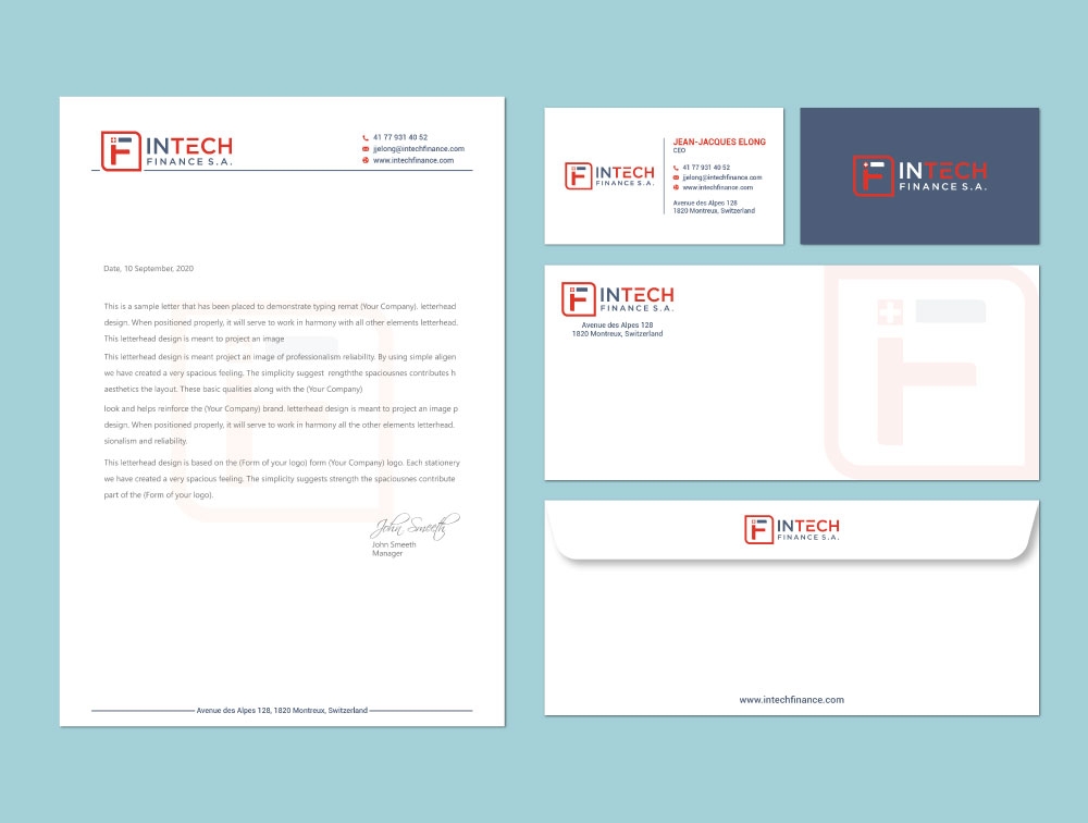 InTech Finance S.A.  logo design by Boomstudioz