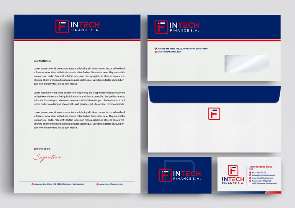 InTech Finance S.A.  logo design by KHAI