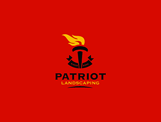 Patriot Landscaping logo design by logosmith