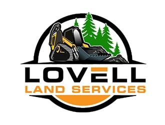 Lovell Land Services logo design by PrimalGraphics