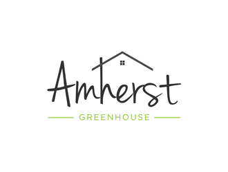 Amherst Greenhouse logo design by clayjensen