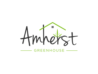 Amherst Greenhouse logo design by clayjensen