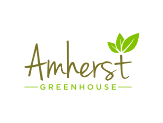 Amherst Greenhouse logo design by puthreeone