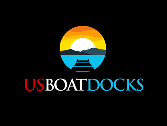 US BOAT DOCKS logo design by kunejo