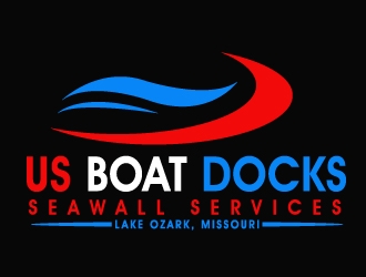 US BOAT DOCKS logo design by PMG