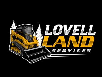 Lovell Land Services logo design by DreamLogoDesign