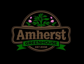 Amherst Greenhouse logo design by josephope