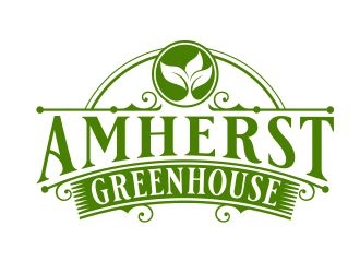 Amherst Greenhouse logo design by b3no