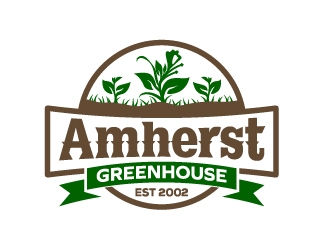 Amherst Greenhouse logo design by josephope