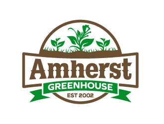 Amherst Greenhouse logo design by josephope