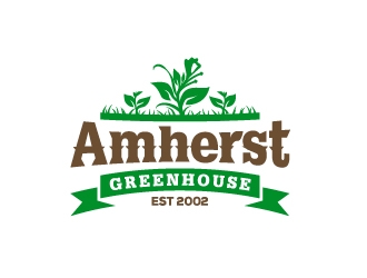 Amherst Greenhouse logo design by josephope