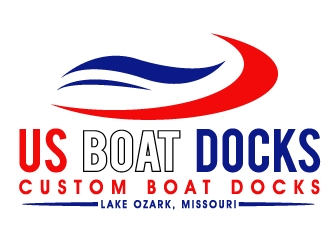 US BOAT DOCKS logo design by PMG