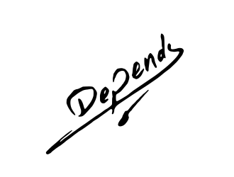 Depends  logo design by Rossee