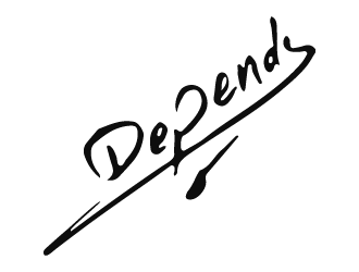 Depends  logo design by logy_d