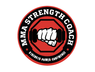 MMA STRENGTH COACH logo design by SOLARFLARE