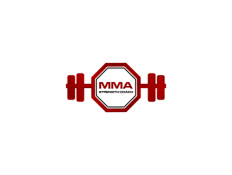 MMA STRENGTH COACH logo design by uptogood