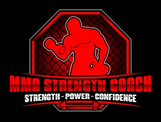 MMA STRENGTH COACH logo design by uttam