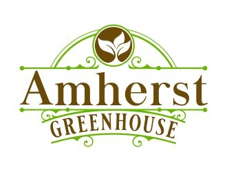 Amherst Greenhouse logo design by b3no