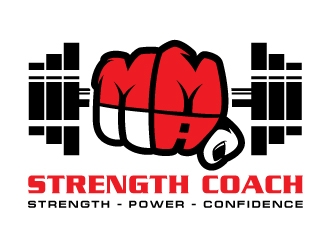 MMA STRENGTH COACH logo design by sanu