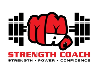 MMA STRENGTH COACH logo design by sanu