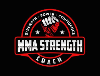 MMA STRENGTH COACH logo design by Benok