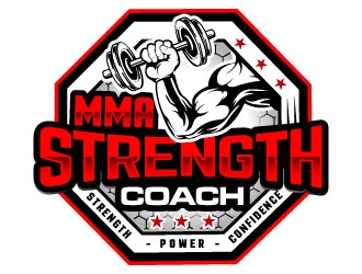 MMA STRENGTH COACH logo design by Suvendu