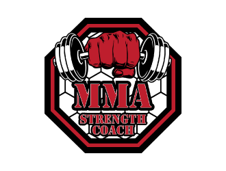 MMA STRENGTH COACH logo design by nona