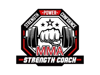 MMA STRENGTH COACH logo design by iamjason