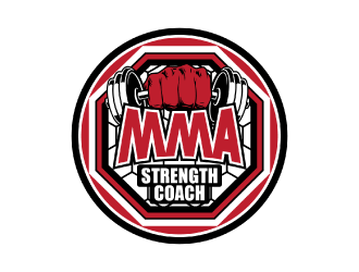 MMA STRENGTH COACH logo design by nona