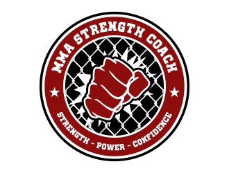 MMA STRENGTH COACH logo design by cikiyunn