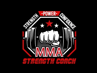 MMA STRENGTH COACH logo design by iamjason