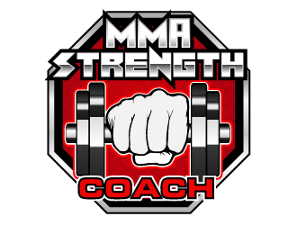 MMA STRENGTH COACH logo design by axel182