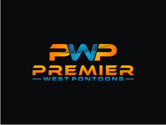 Premier West Pontoons logo design by bricton