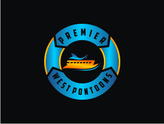 Premier West Pontoons logo design by bricton