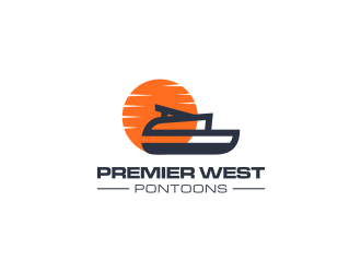 Premier West Pontoons logo design by Susanti