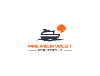 Premier West Pontoons logo design by Susanti