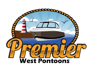 Premier West Pontoons logo design by AamirKhan