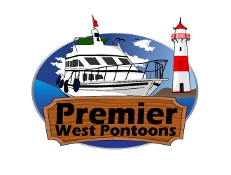 Premier West Pontoons logo design by AamirKhan