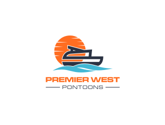 Premier West Pontoons logo design by Susanti