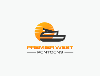 Premier West Pontoons logo design by Susanti