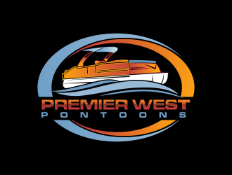 Premier West Pontoons logo design by oke2angconcept