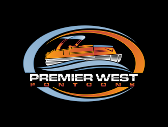 Premier West Pontoons logo design by oke2angconcept