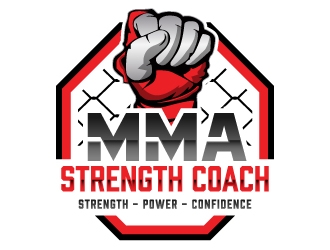 MMA STRENGTH COACH logo design by akilis13