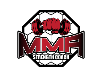 MMA STRENGTH COACH logo design by nona