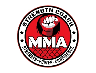 MMA STRENGTH COACH logo design by MUSANG