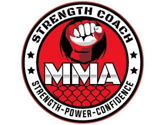 MMA STRENGTH COACH logo design by MUSANG