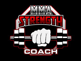 MMA STRENGTH COACH logo design by axel182