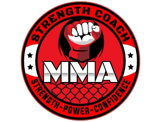 MMA STRENGTH COACH logo design by MUSANG