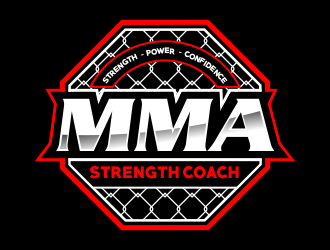 MMA STRENGTH COACH logo design by kopipanas